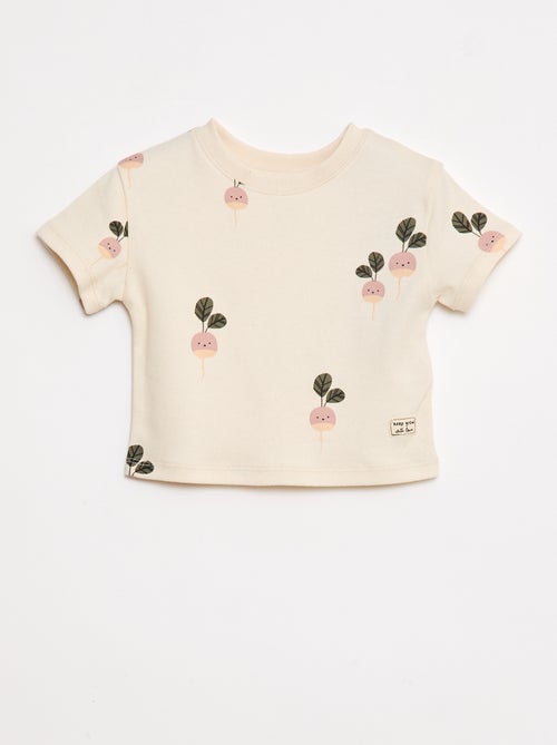 T-shirt a maniche corte stampata - Kiabi