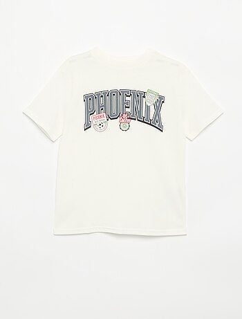 T-shirt a maniche corte stampato