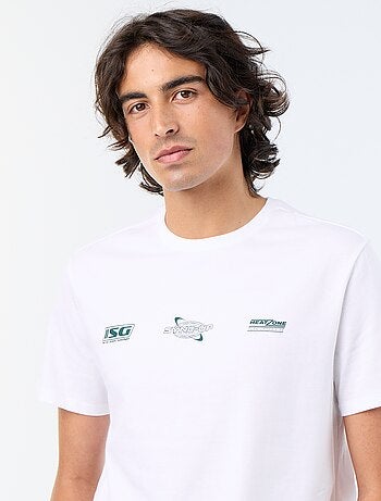 T-shirt a maniche corte stampata