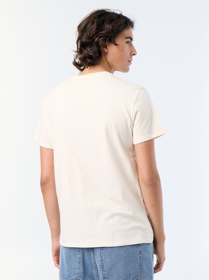 T-shirt a maniche corte stampata Bianco - Kiabi