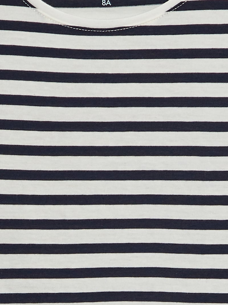 T-shirt a maniche corte stampata BLU - Kiabi