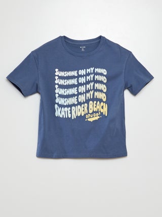 T-shirt a maniche corte stampata