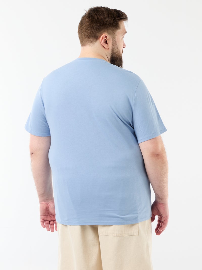 T-shirt a maniche corte stampata Blu - Kiabi