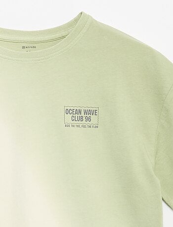 T-shirt a maniche corte stampata con tintura tie-dye