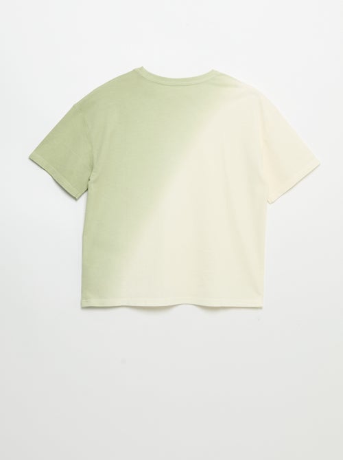 T-shirt a maniche corte stampata con tintura tie-dye - Kiabi T-shirt a maniche corte stampata con tintura tie-dye - Kiabi