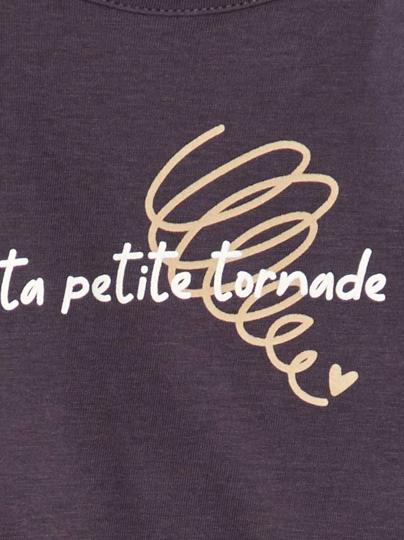 T-shirt a maniche corte stampata GRIGIO - Kiabi