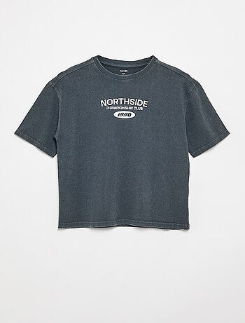 T-shirt a maniche corte stampata