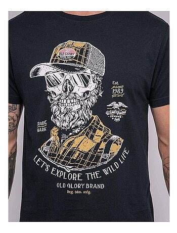 T-shirt a maniche corte stampata JAGUAR