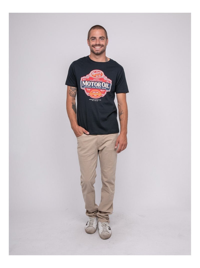 T-shirt a maniche corte stampata JARIKART Blu marino - Kiabi