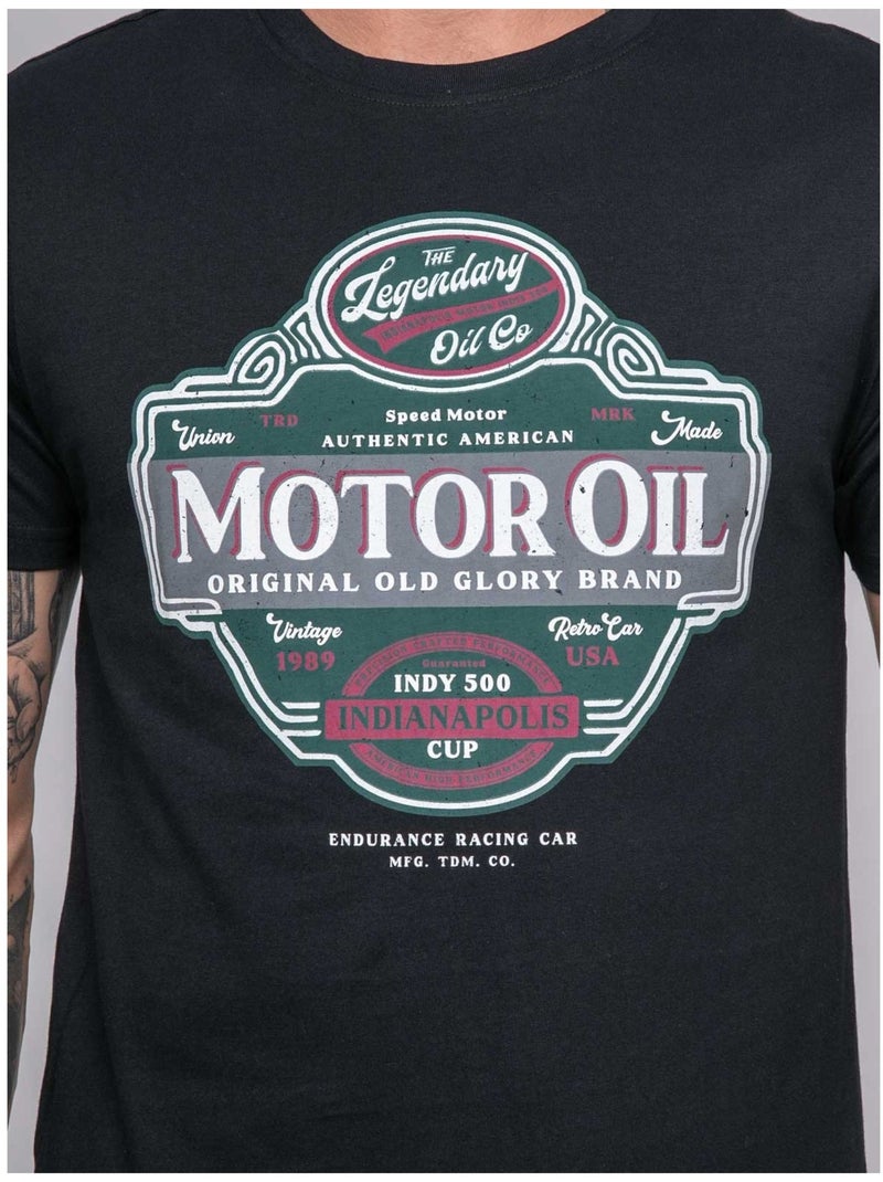 T-shirt a maniche corte stampata JARIKART Nero - Kiabi