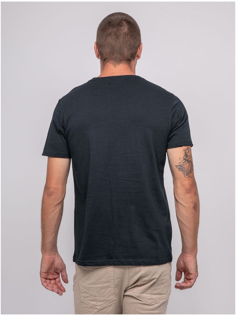 T-shirt a maniche corte stampata JEMIL Blu marino - Kiabi