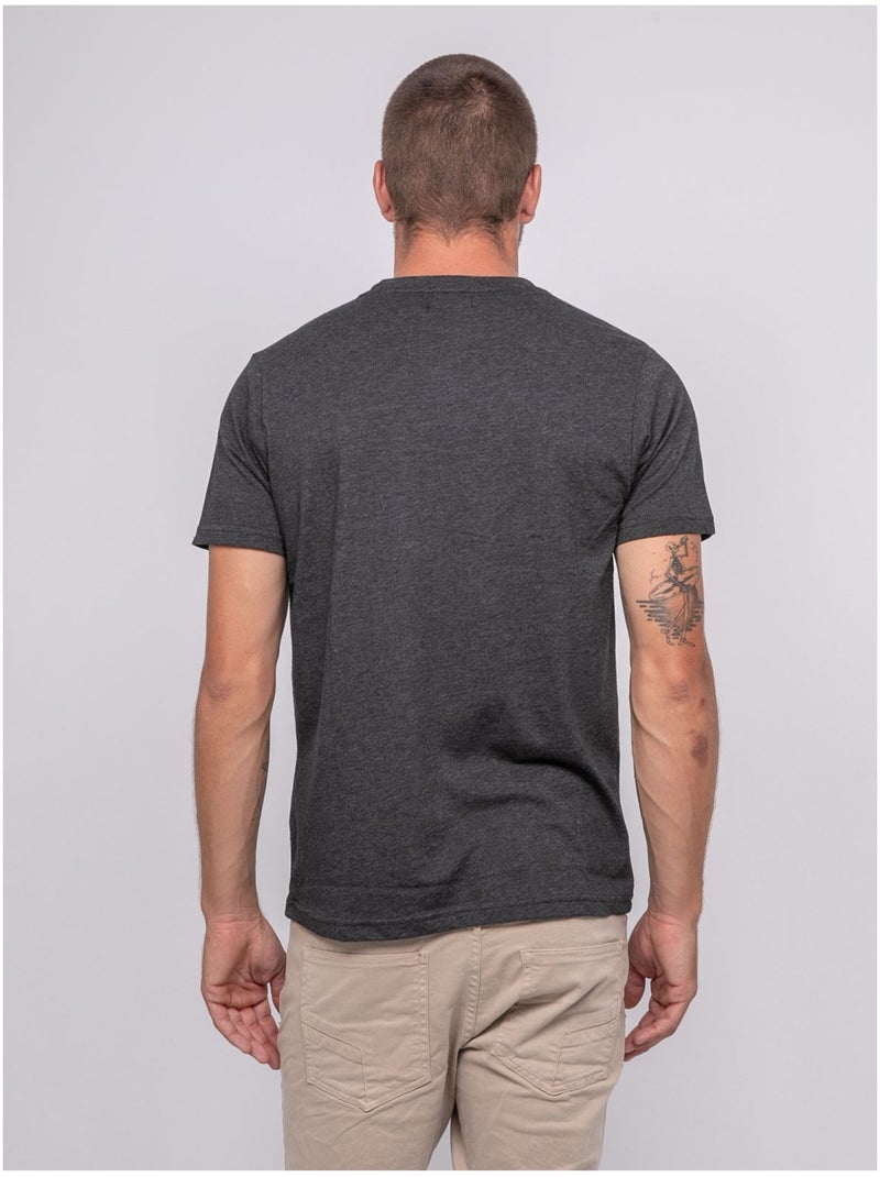 T-shirt a maniche corte stampata JEPILOGUE Grigio melangiato - Kiabi