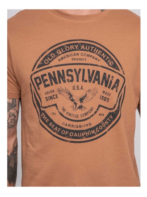 T-shirt a maniche corte stampata JIMITRI - Kiabi