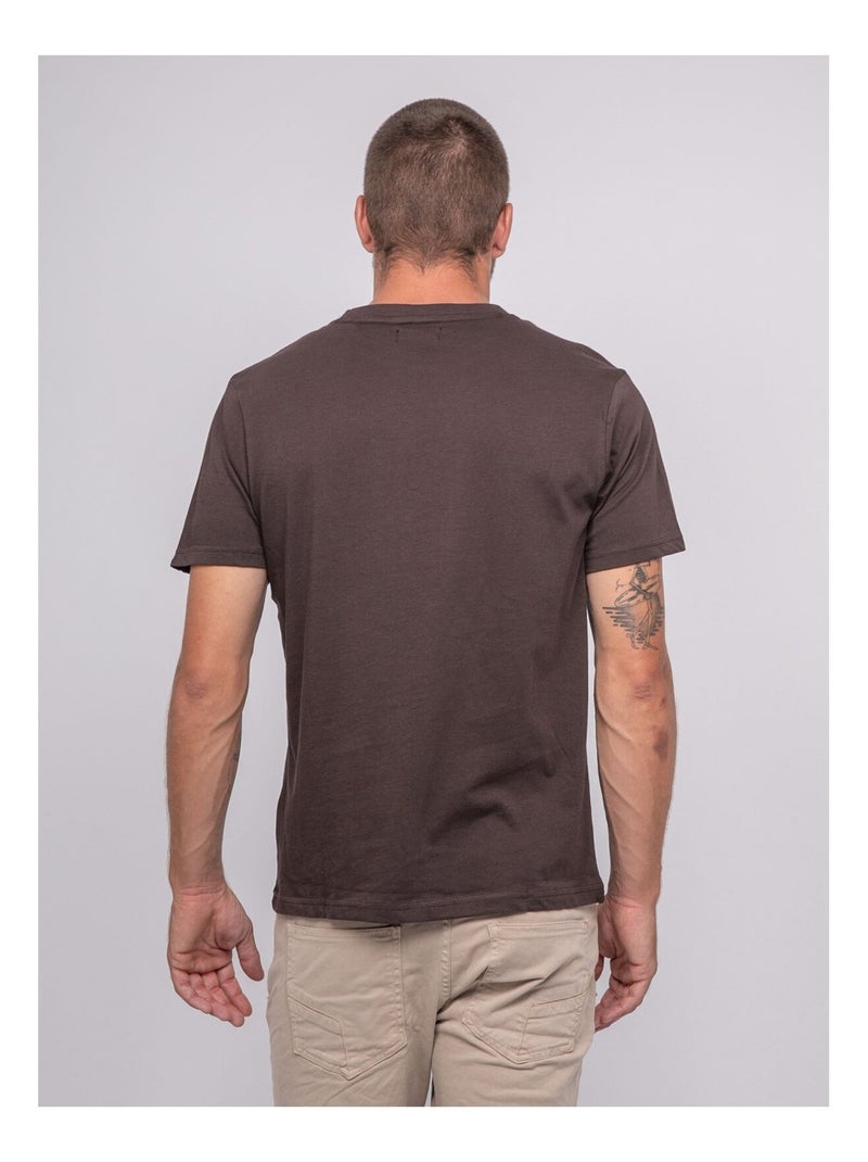 T-shirt a maniche corte stampata JIMITRI Marrone - Kiabi