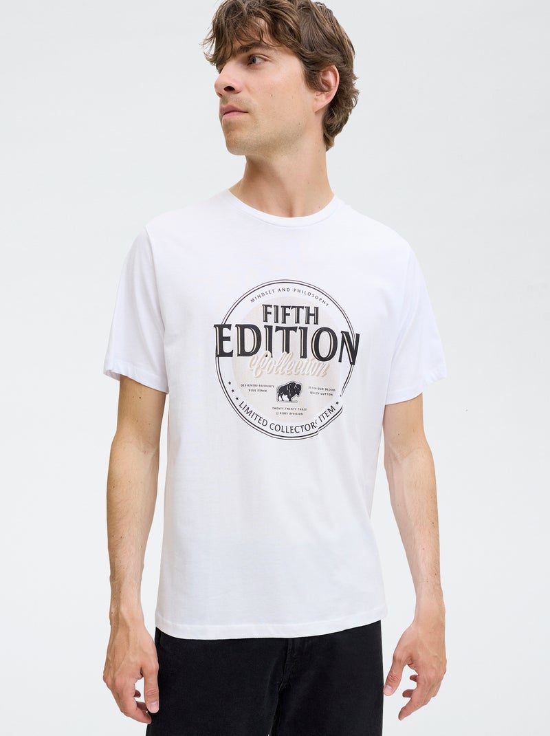 T-shirt a maniche corte stampata 'JJ Rebel' Bianco - Kiabi