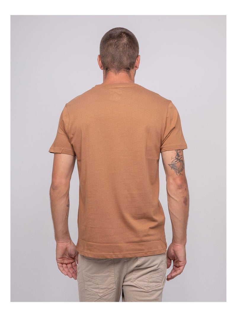 T-shirt a maniche corte stampata JOCTOGONE Marrone - Kiabi