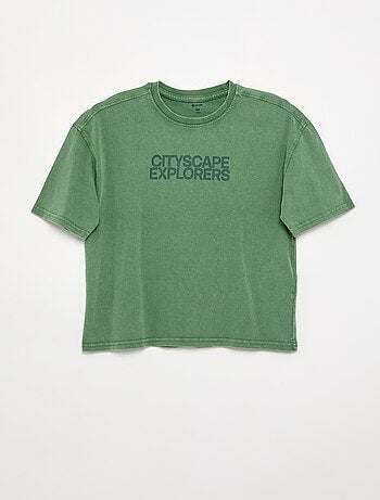 T-shirt a maniche corte stampata