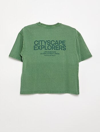 T-shirt a maniche corte stampata