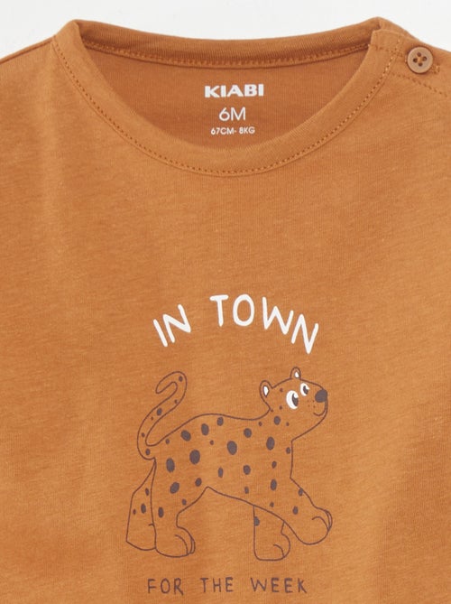 T-shirt a maniche corte stampata - Kiabi