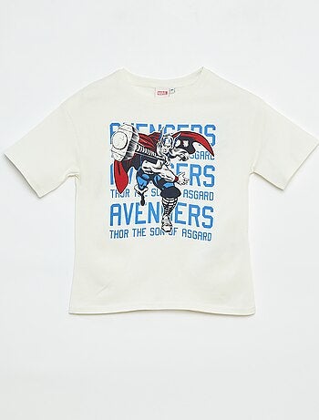 T-shirt a maniche corte stampata 'Marvel'