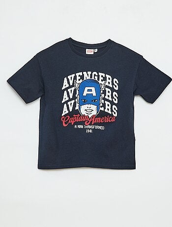 T-shirt a maniche corte stampata 'Marvel'