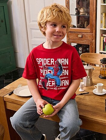 T-shirt a maniche corte stampata 'Marvel'