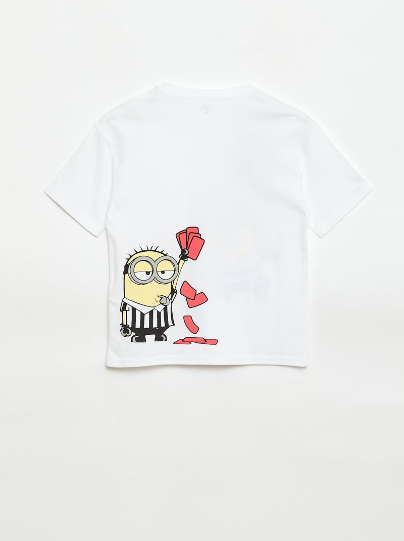 T-shirt a maniche corte stampata 'Minions' Bianco - Kiabi