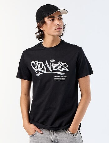 T-shirt a maniche corte stampata