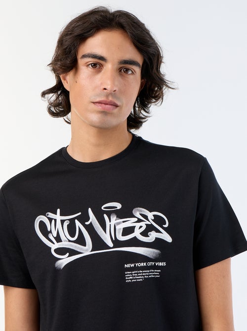T-shirt a maniche corte stampata - Kiabi