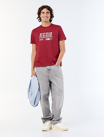 T-shirt a maniche corte stampata