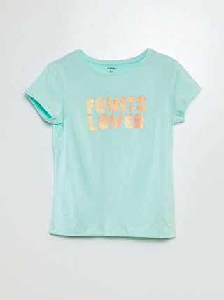 T-shirt a maniche corte stampata