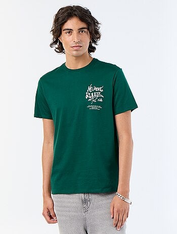 T-shirt a maniche corte stampata