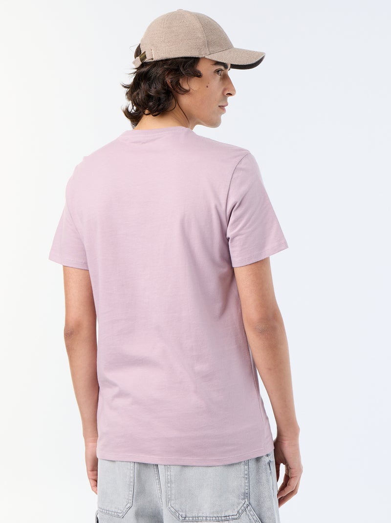 T-shirt a maniche corte stampata Viola - Kiabi