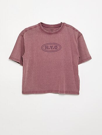 T-shirt a maniche corte stampata