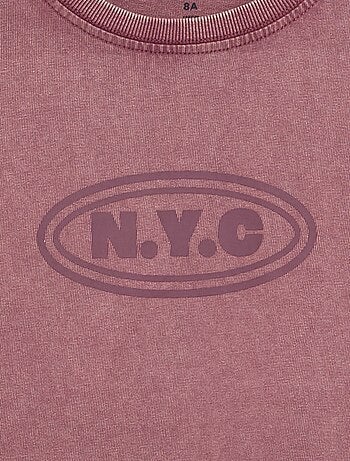 T-shirt a maniche corte stampata