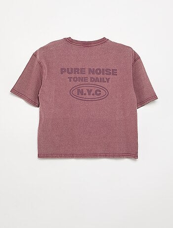 T-shirt a maniche corte stampata
