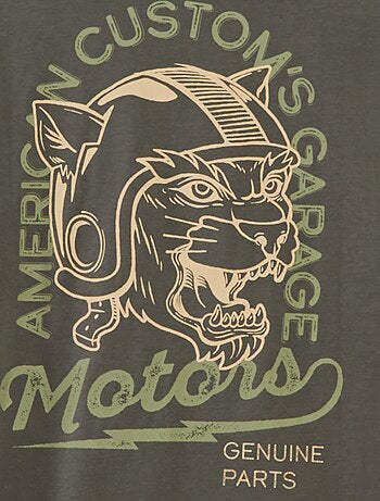 T-shirt a maniche corte stampato - collezione facile da indossare