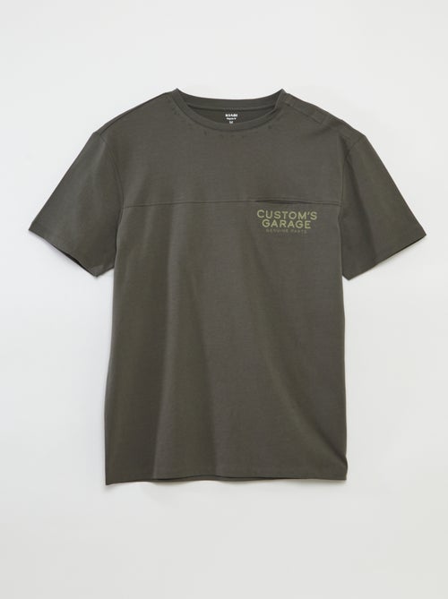 T-shirt a maniche corte stampato - collezione facile da indossare - Kiabi