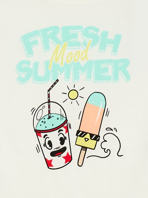 T-shirt a maniche corte stampato - Kiabi