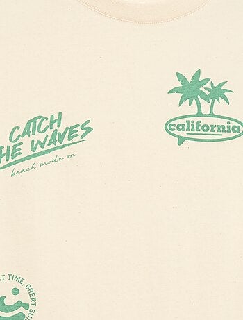 T-shirt a maniche corte stampato