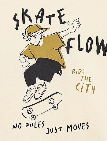 T-shirt a maniche corte stampato