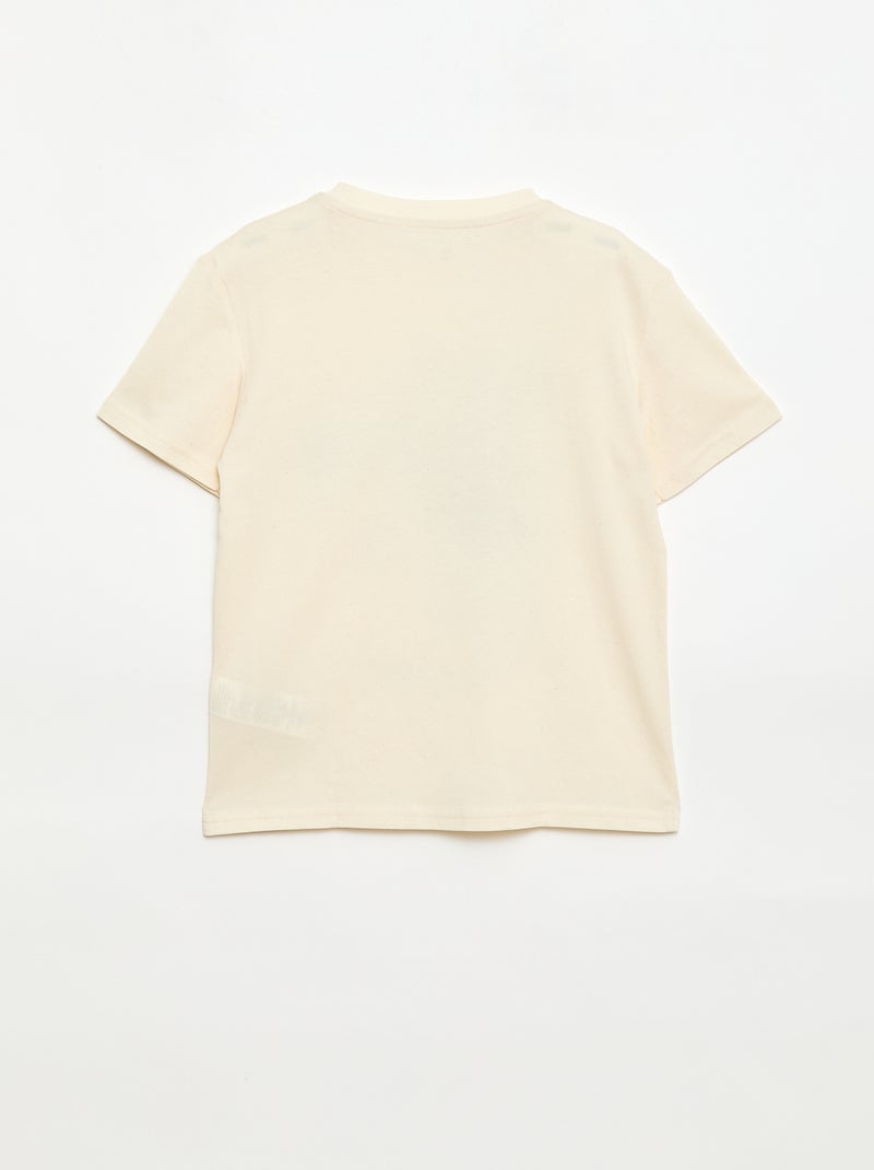 T-shirt a maniche corte stampato Bianco - Kiabi
