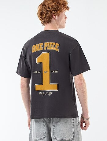 T-shirt a maniche corte stampato fronte-retro 'One Piece'