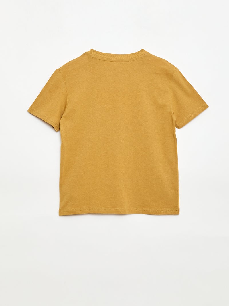 T-shirt a maniche corte stampato Giallo - Kiabi