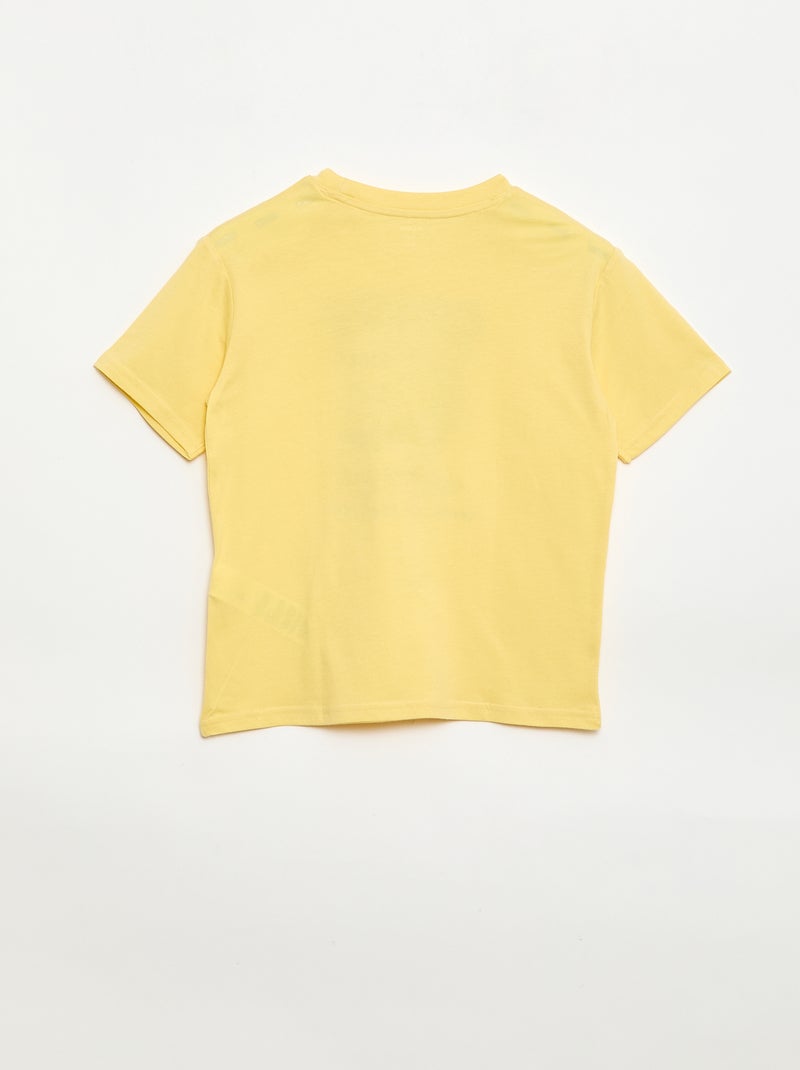 T-shirt a maniche corte stampato Giallo - Kiabi