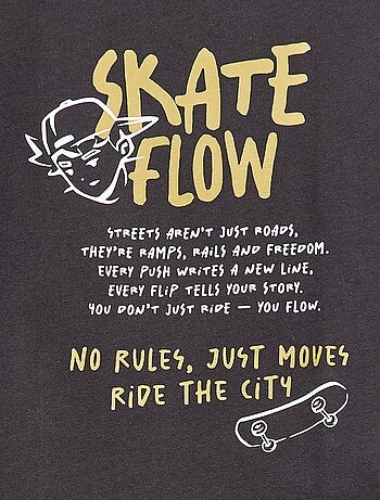 T-shirt a maniche corte stampato