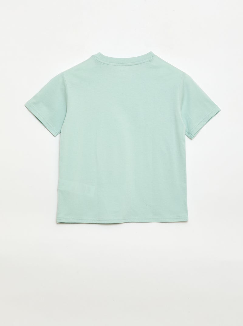 T-shirt a maniche corte stampato Verde - Kiabi