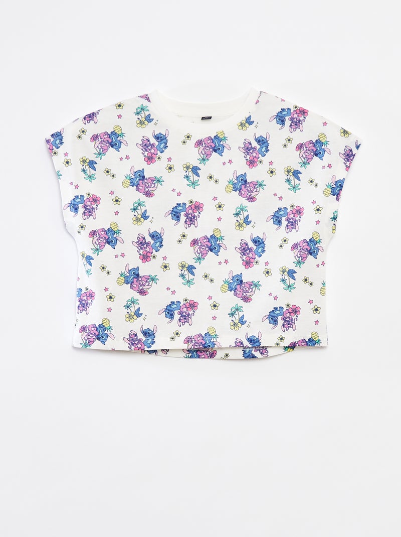 T-shirt a maniche corte 'Stitch' Bianco - Kiabi