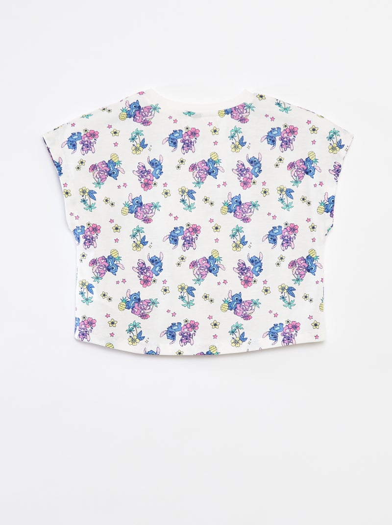 T-shirt a maniche corte \'Stitch\' Bianco - Kiabi
