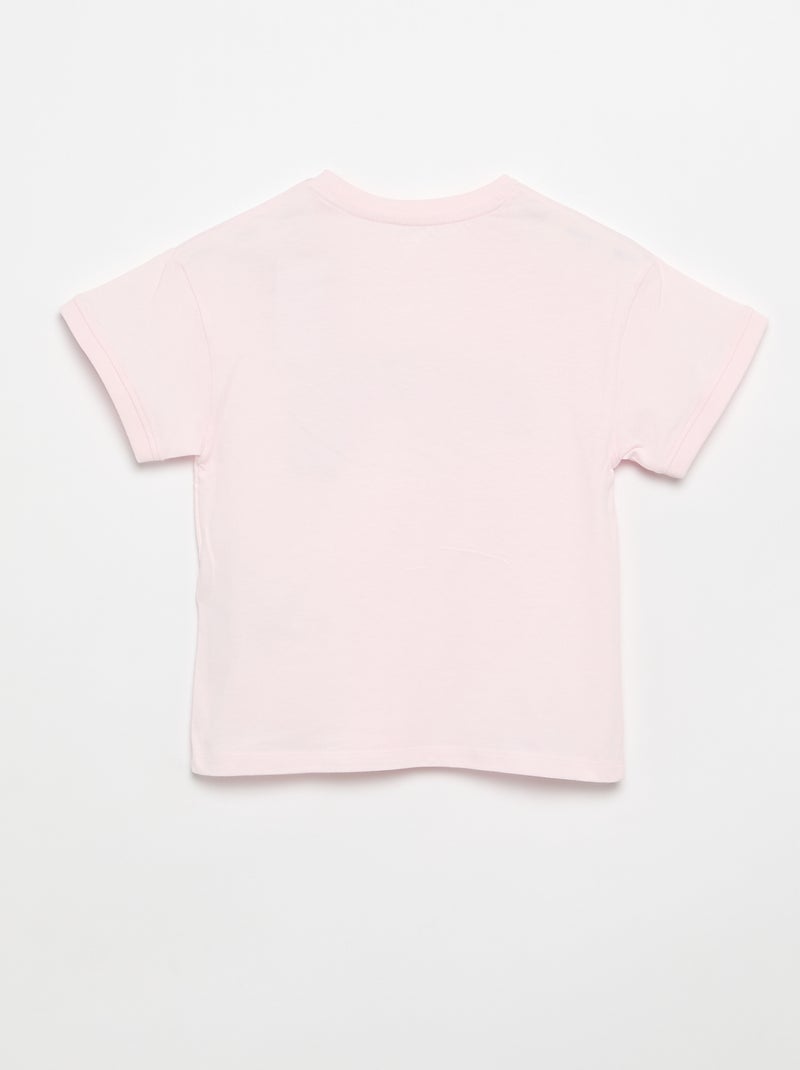 T-shirt a maniche corte "Stitch" Rosa - Kiabi